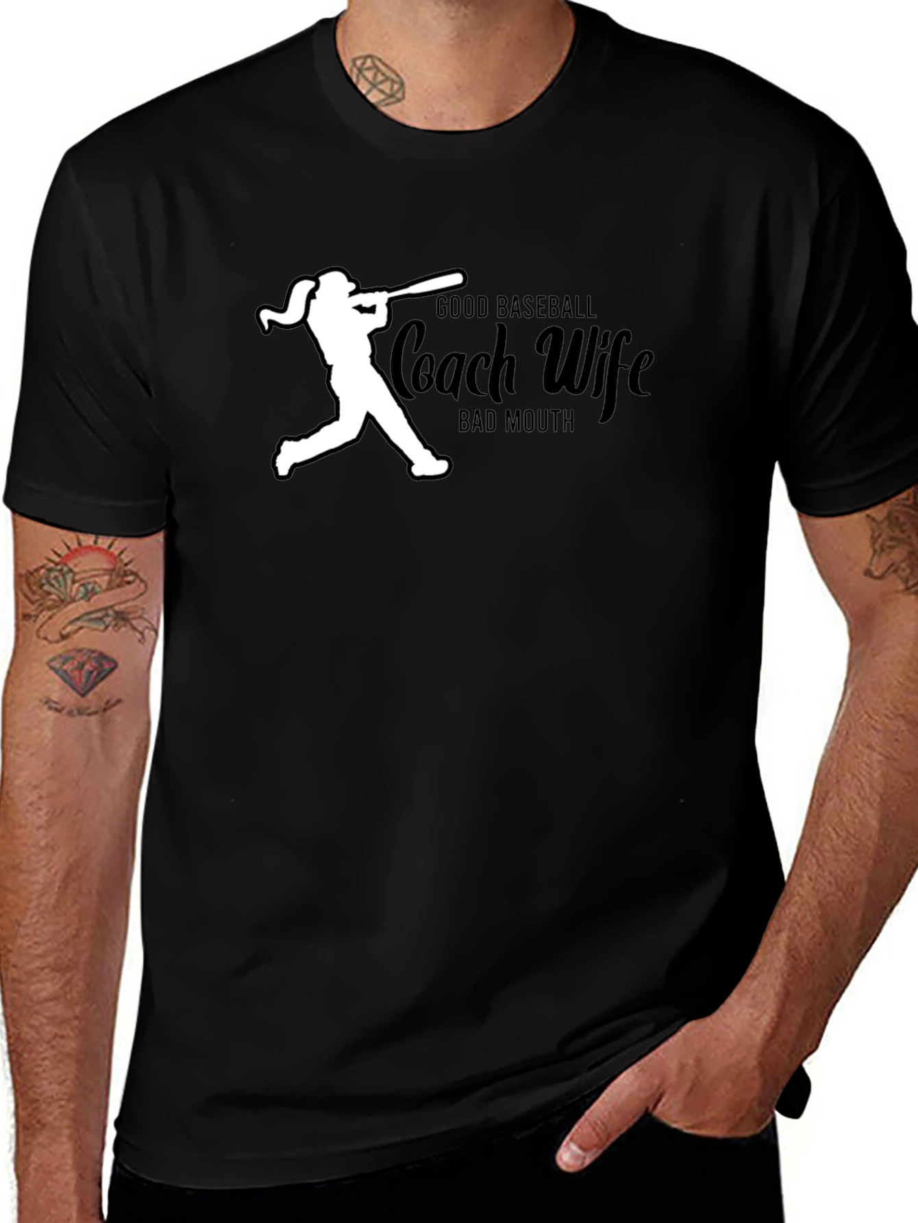 Baseball Coach Wife Graphic T-Shirt