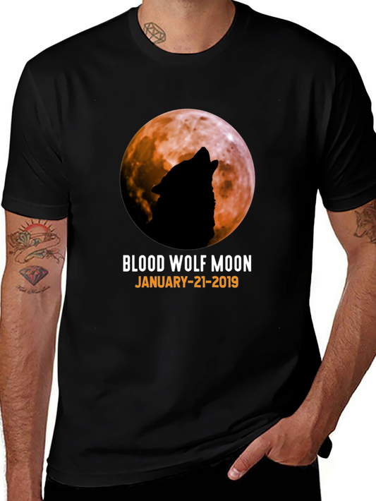 Blood Wolf Moon T-Shirt - January 21 2019
