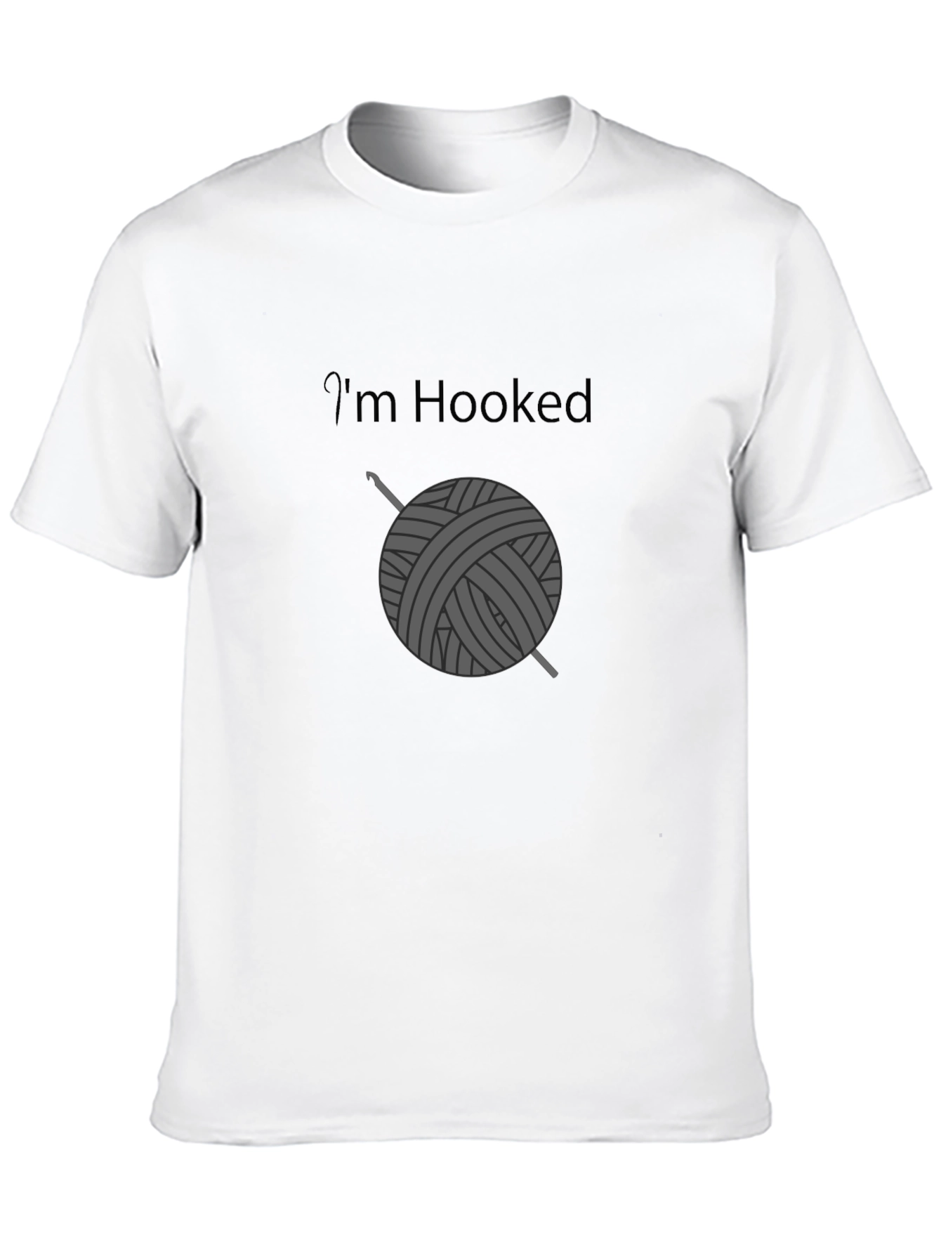 Im Hooked T-Shirt Crochet Yarn Ball Design