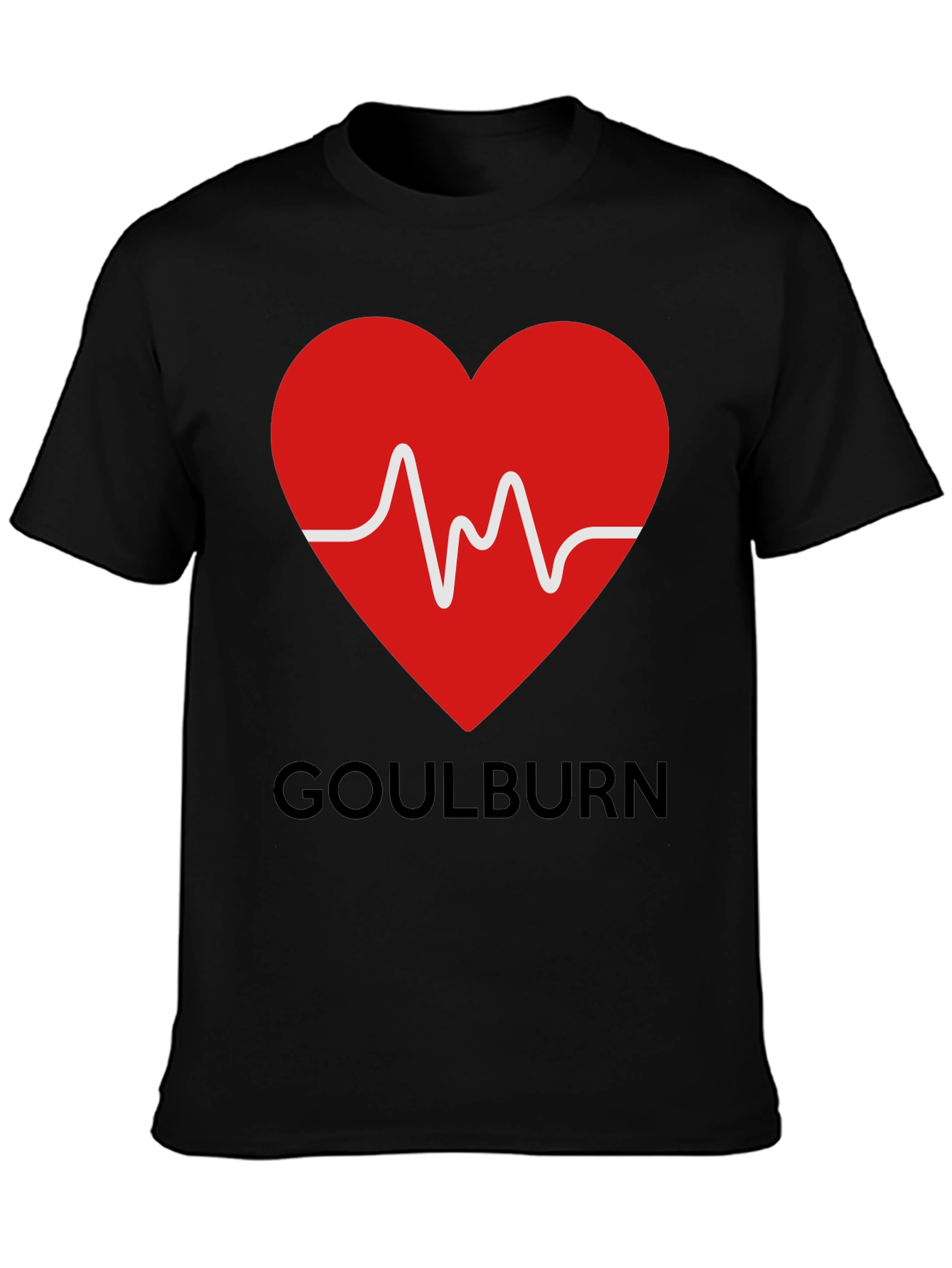 Goulburn Heartbeat Graphic Tee - Black
