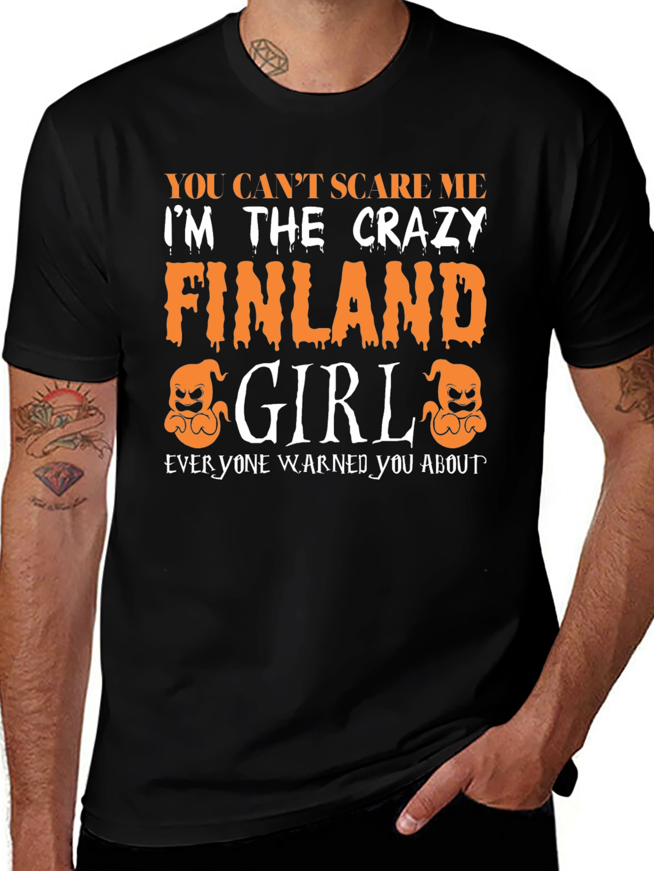 Crazy Finland Girl Halloween T-Shirt