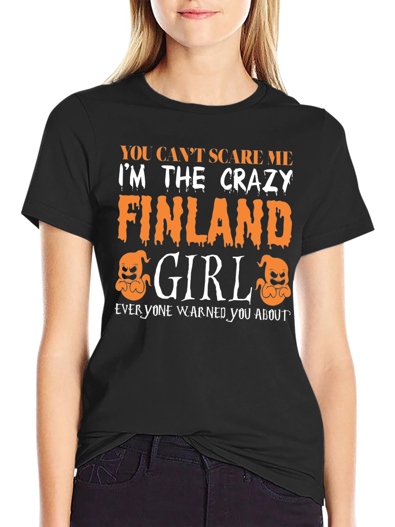 Crazy Finland Girl Halloween T-Shirt