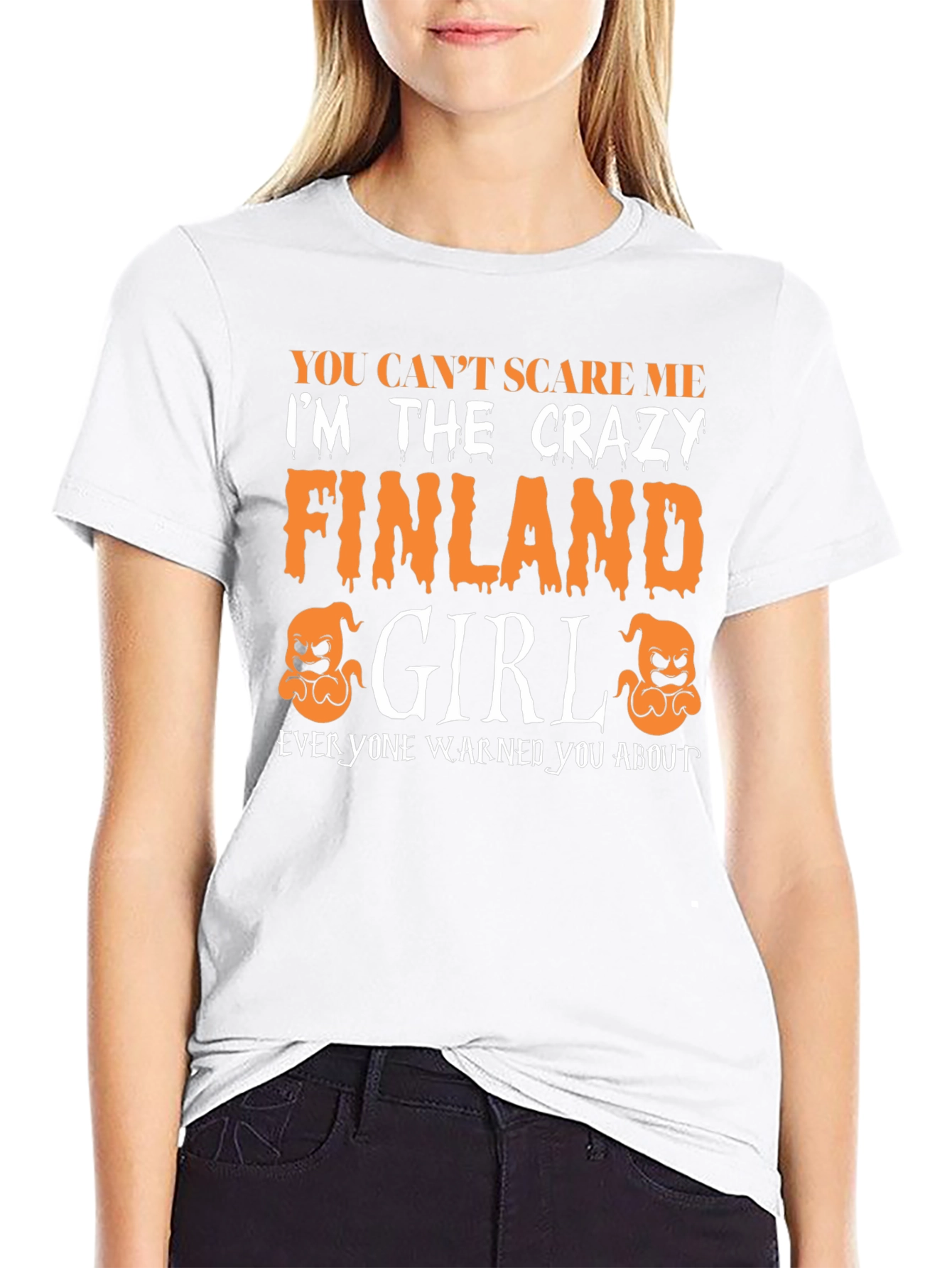 Crazy Finland Girl Halloween T-Shirt