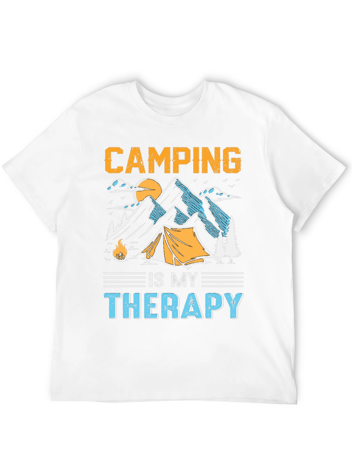 Camping is My Therapy Graphic Tee