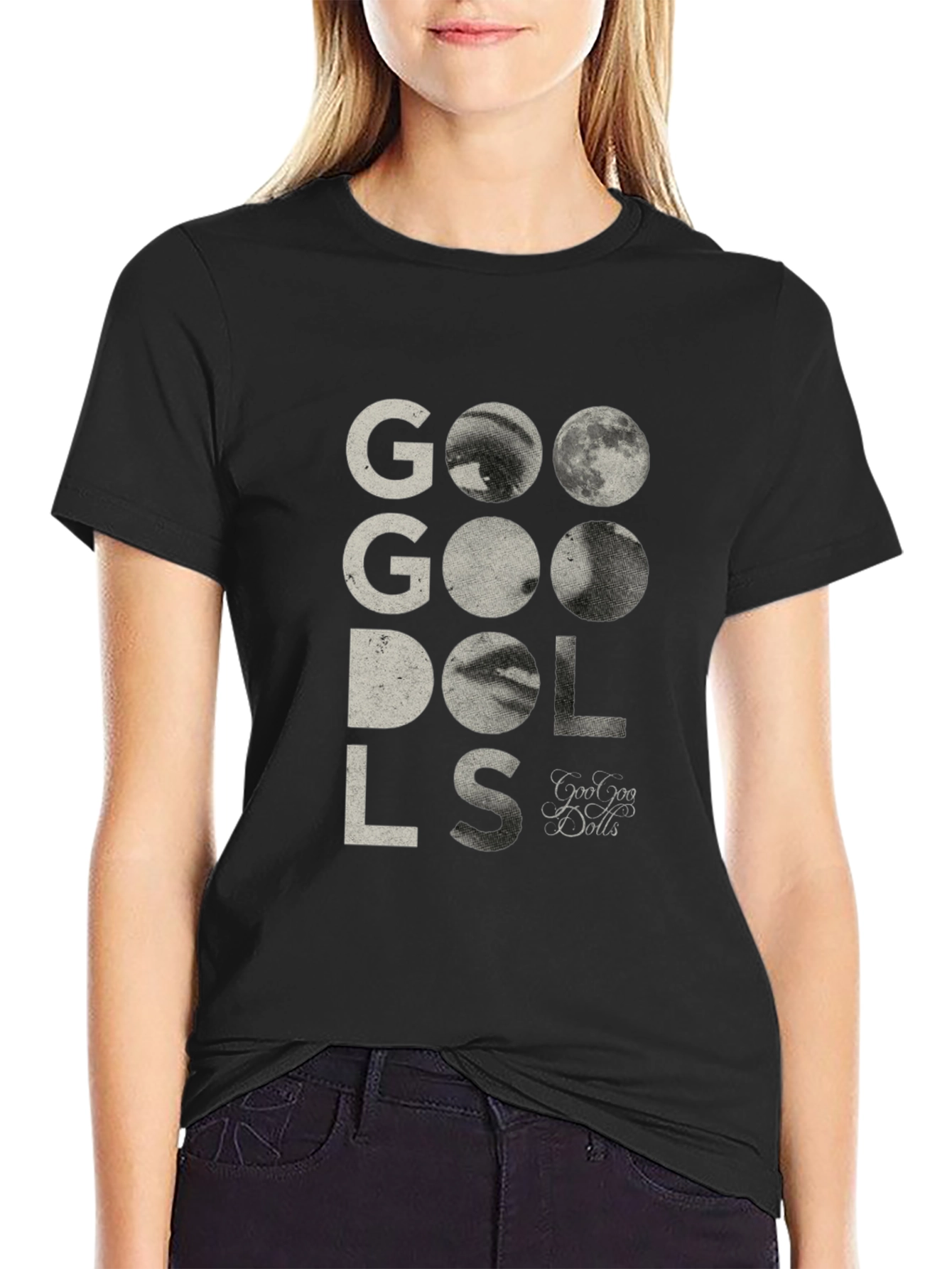 Goo Goo Dolls Graphic Tee - Black Cotton Blend