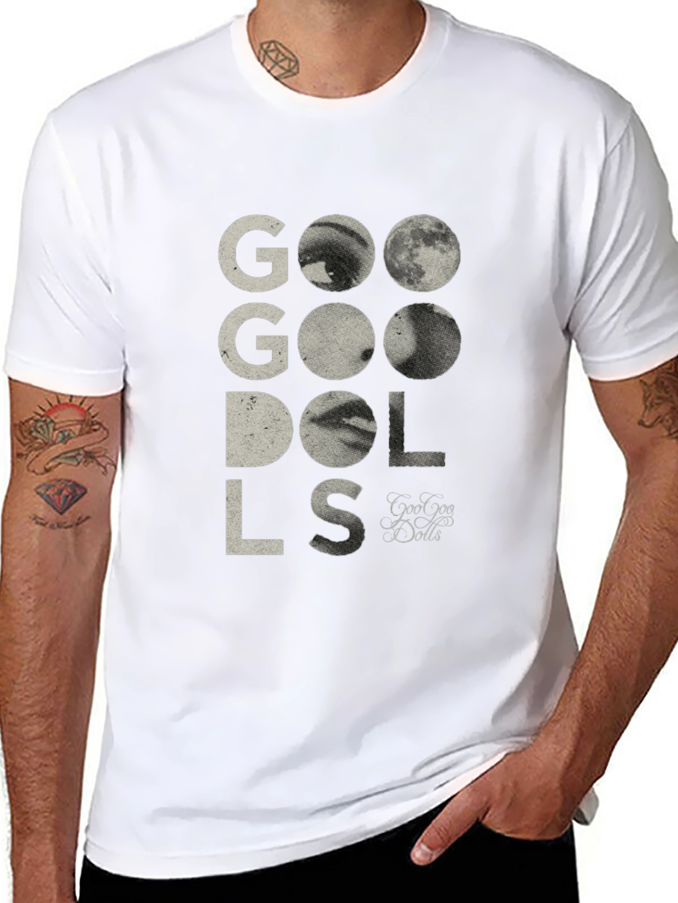 Goo Goo Dolls Graphic Tee - Black Cotton Blend