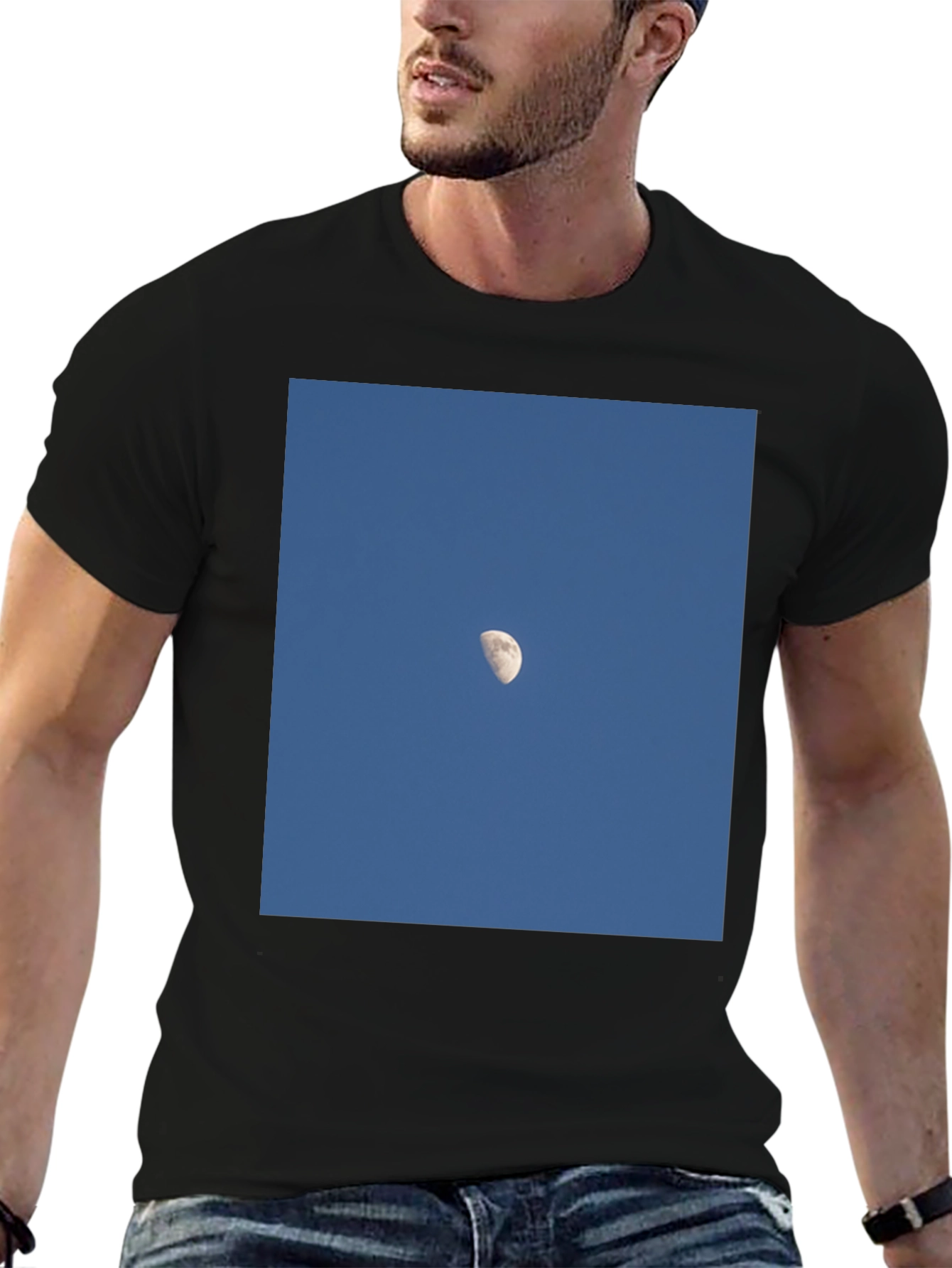 Blue Sky Moon Graphic T-Shirt - Unisex