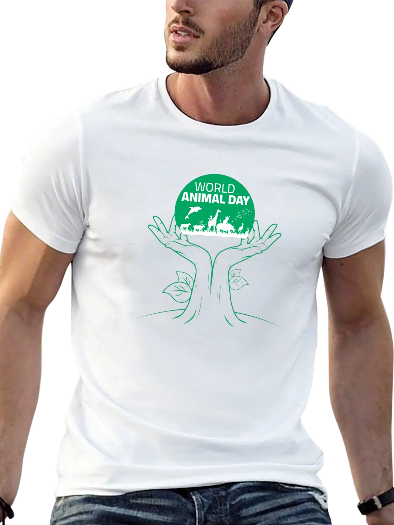 World Animal Day Graphic T-Shirt