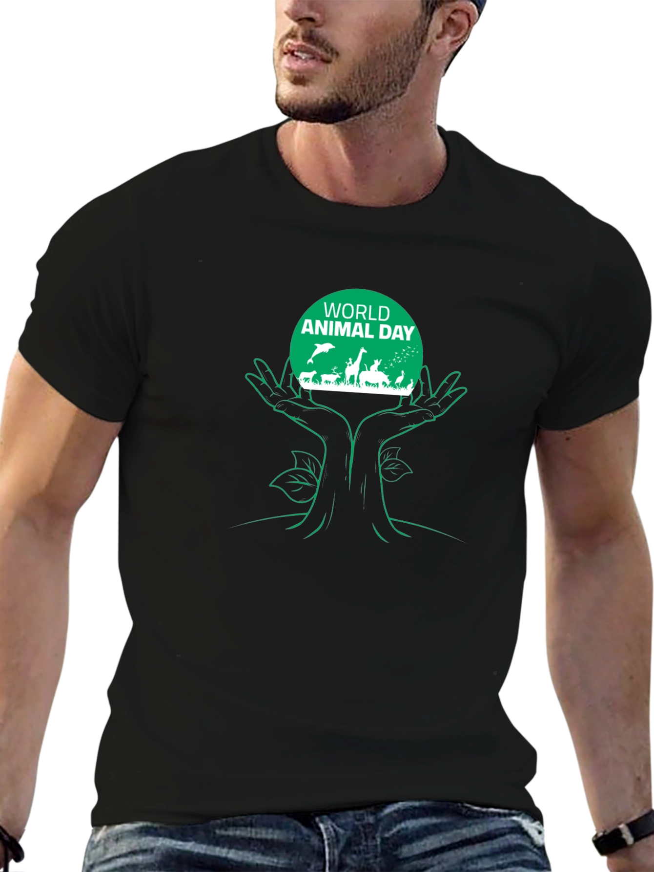 World Animal Day Graphic T-Shirt
