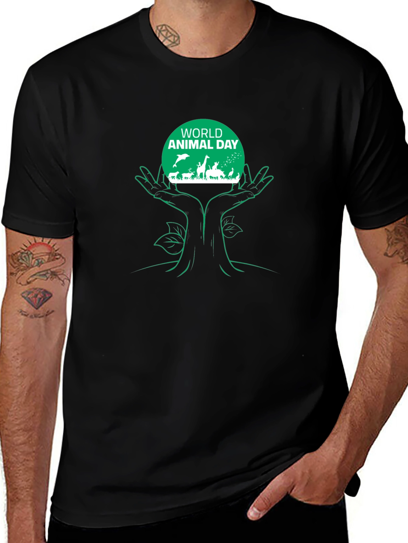 World Animal Day Graphic T-Shirt