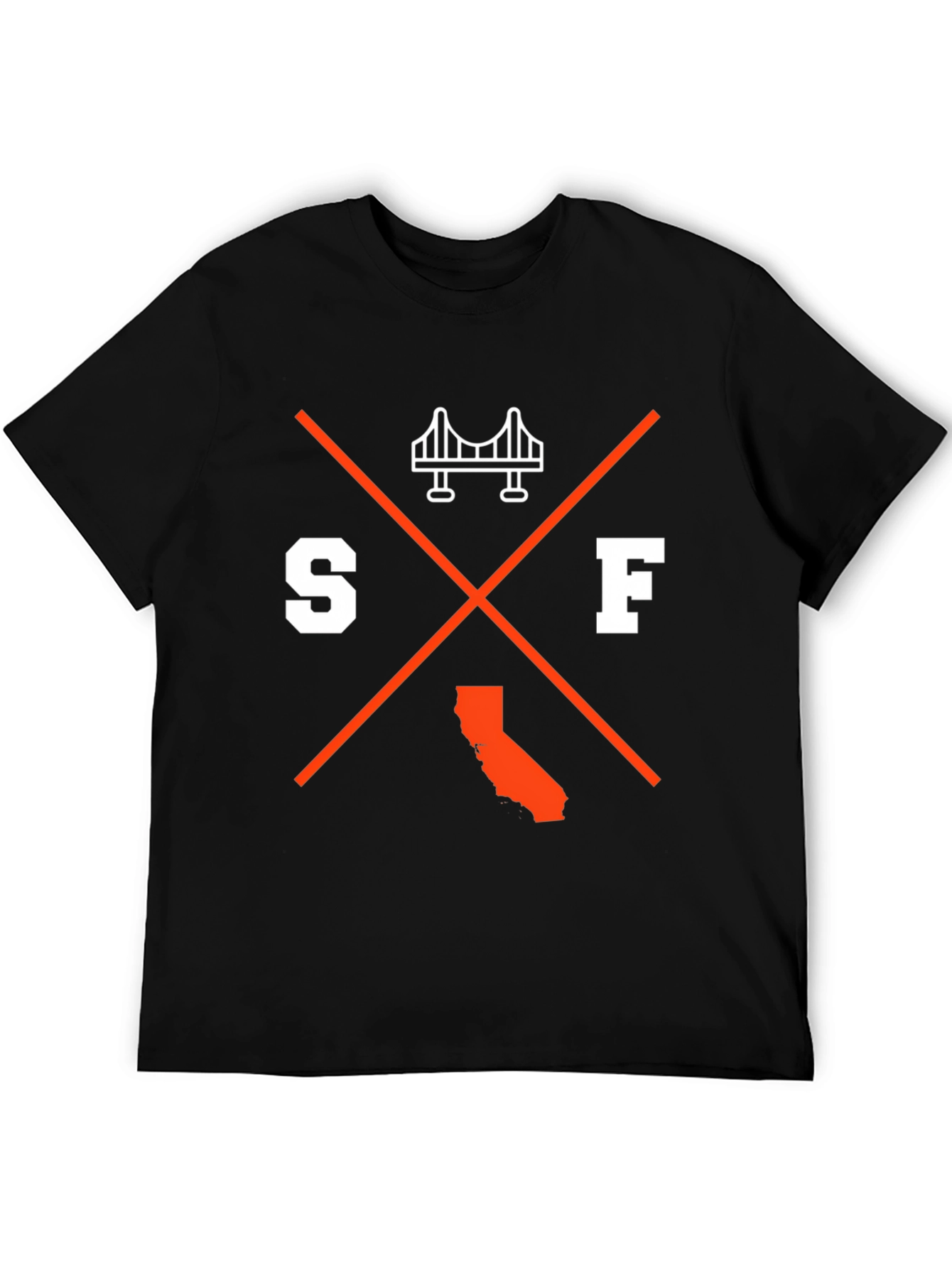 SF California Bridge Graphic Tee - Black