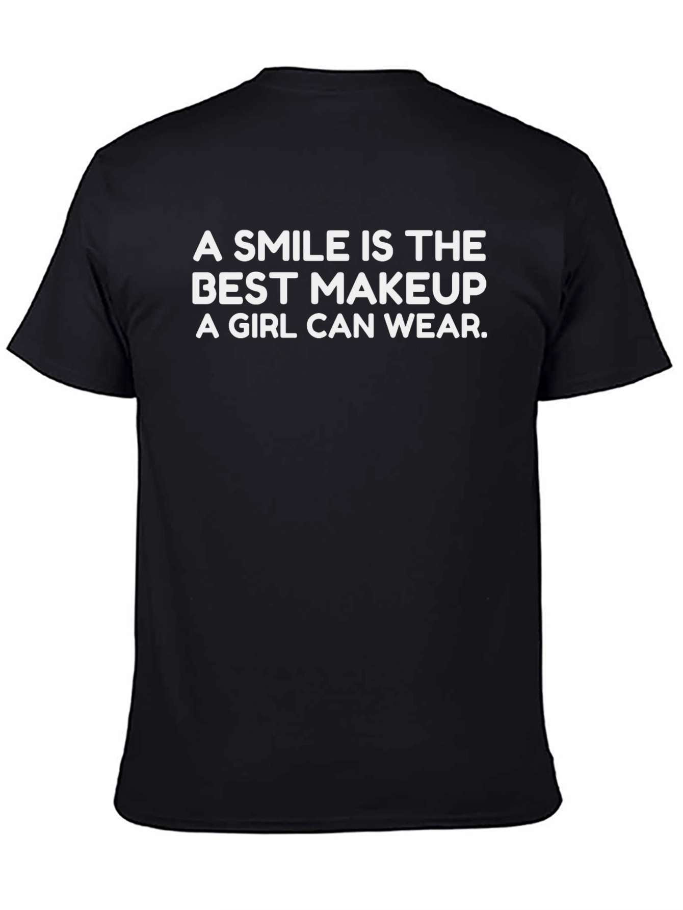 Smile Makeup Graphic Black Tee