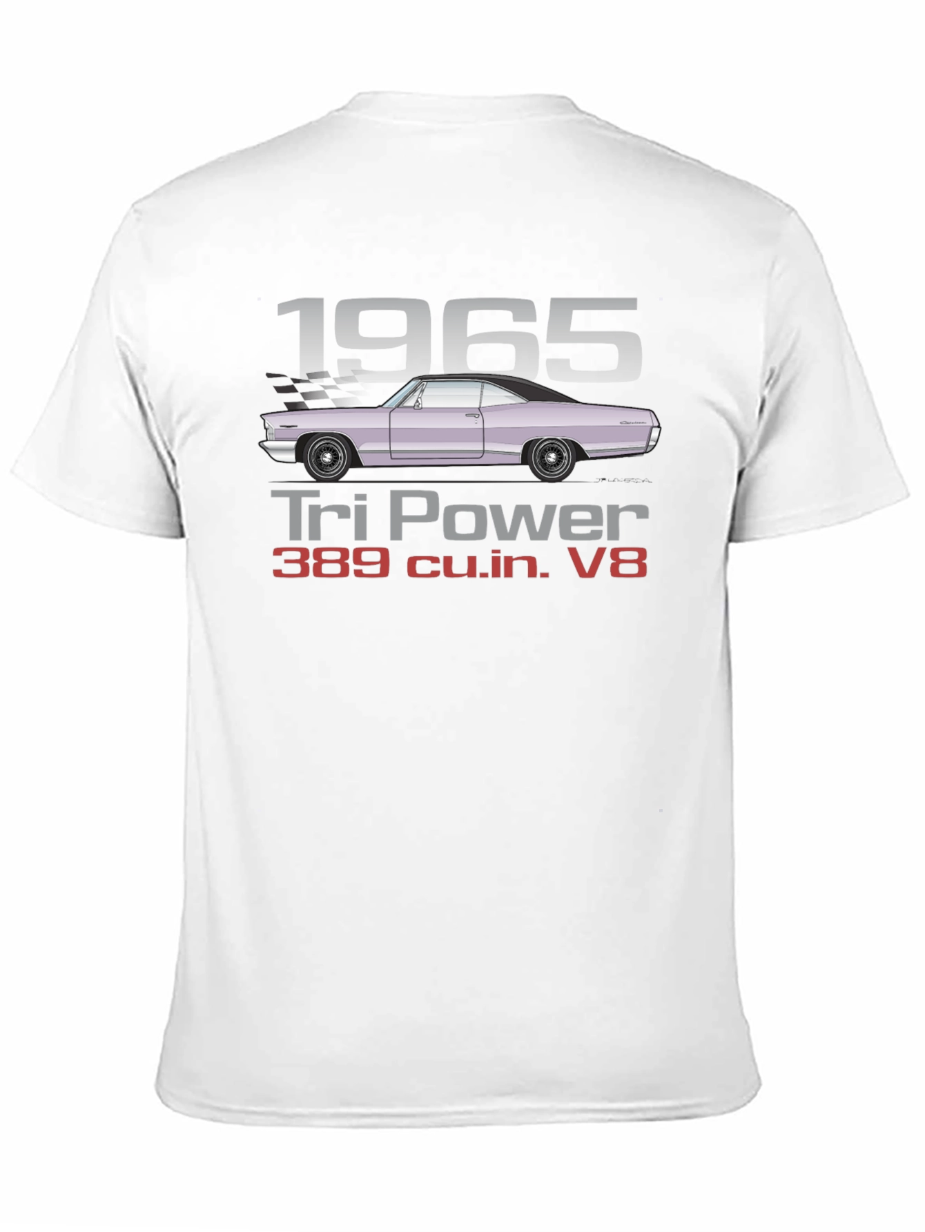 1965 Tri Power V8 Car T-Shirt