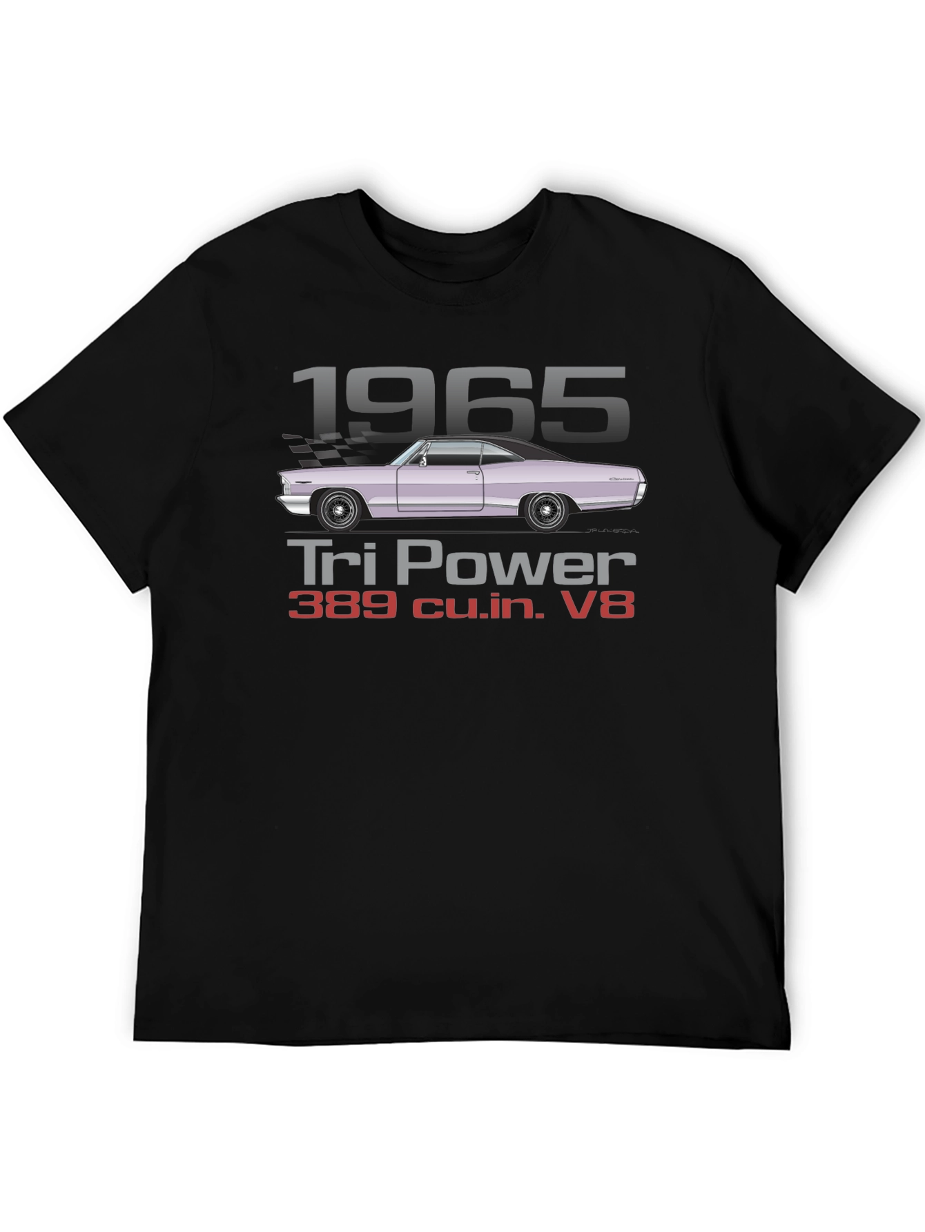 1965 Tri Power V8 Car T-Shirt