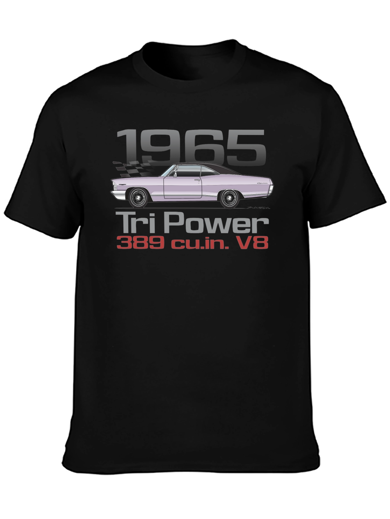 1965 Tri Power V8 Car T-Shirt
