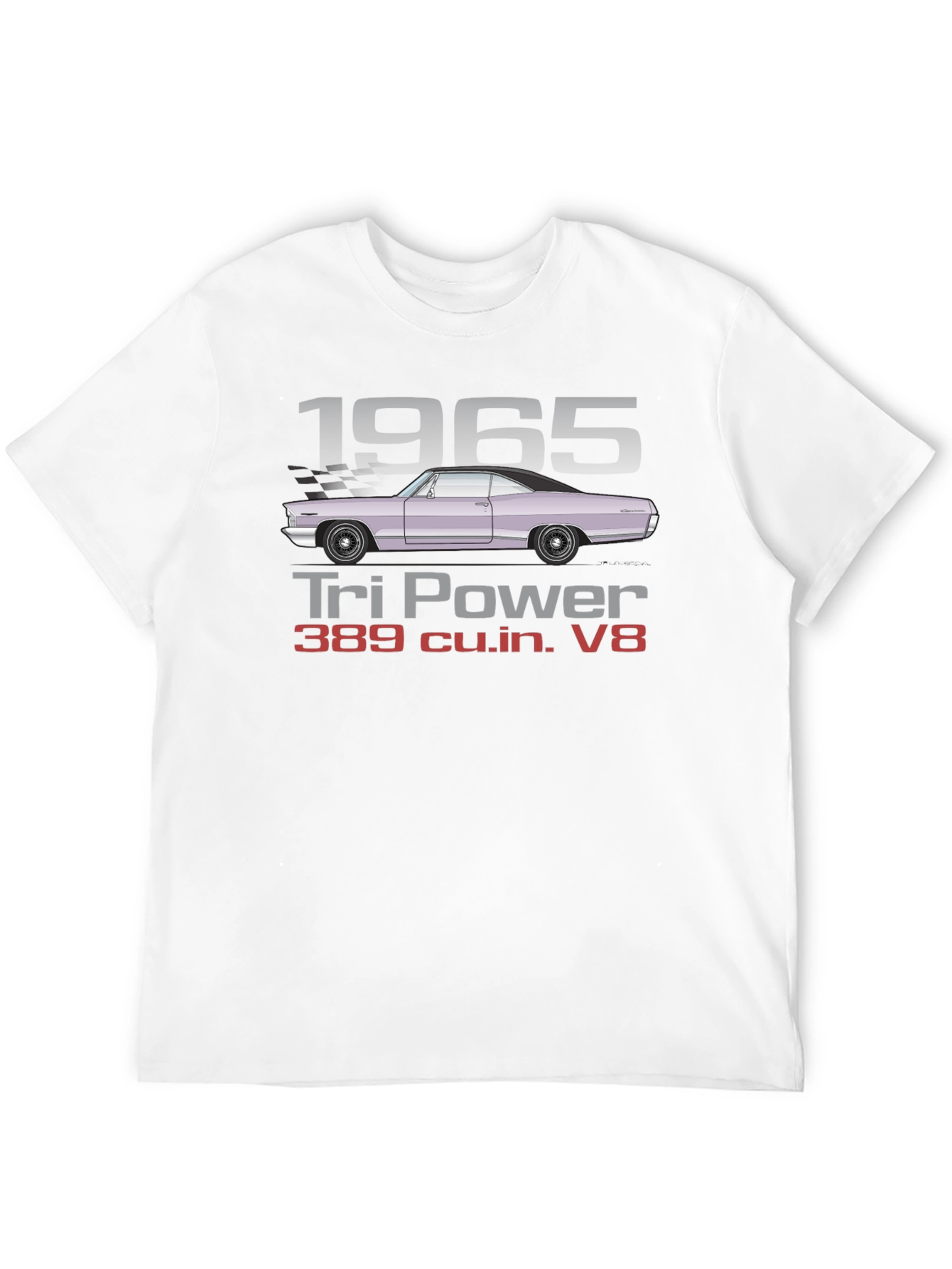 1965 Tri Power V8 Car T-Shirt