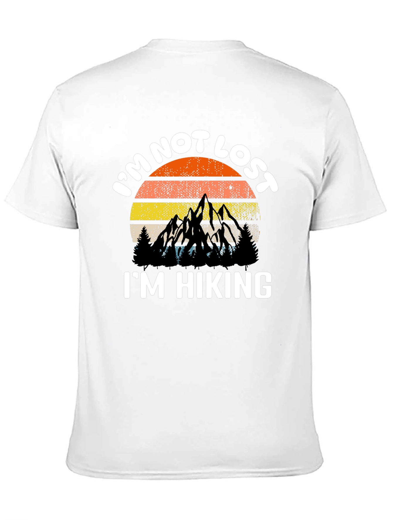 Im Not Lost Im Hiking Black T-Shirt