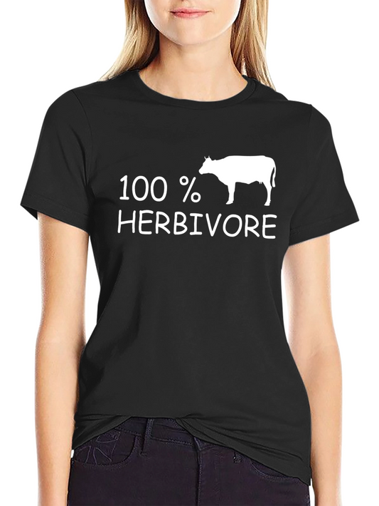 100% Herbivore Black T-Shirt