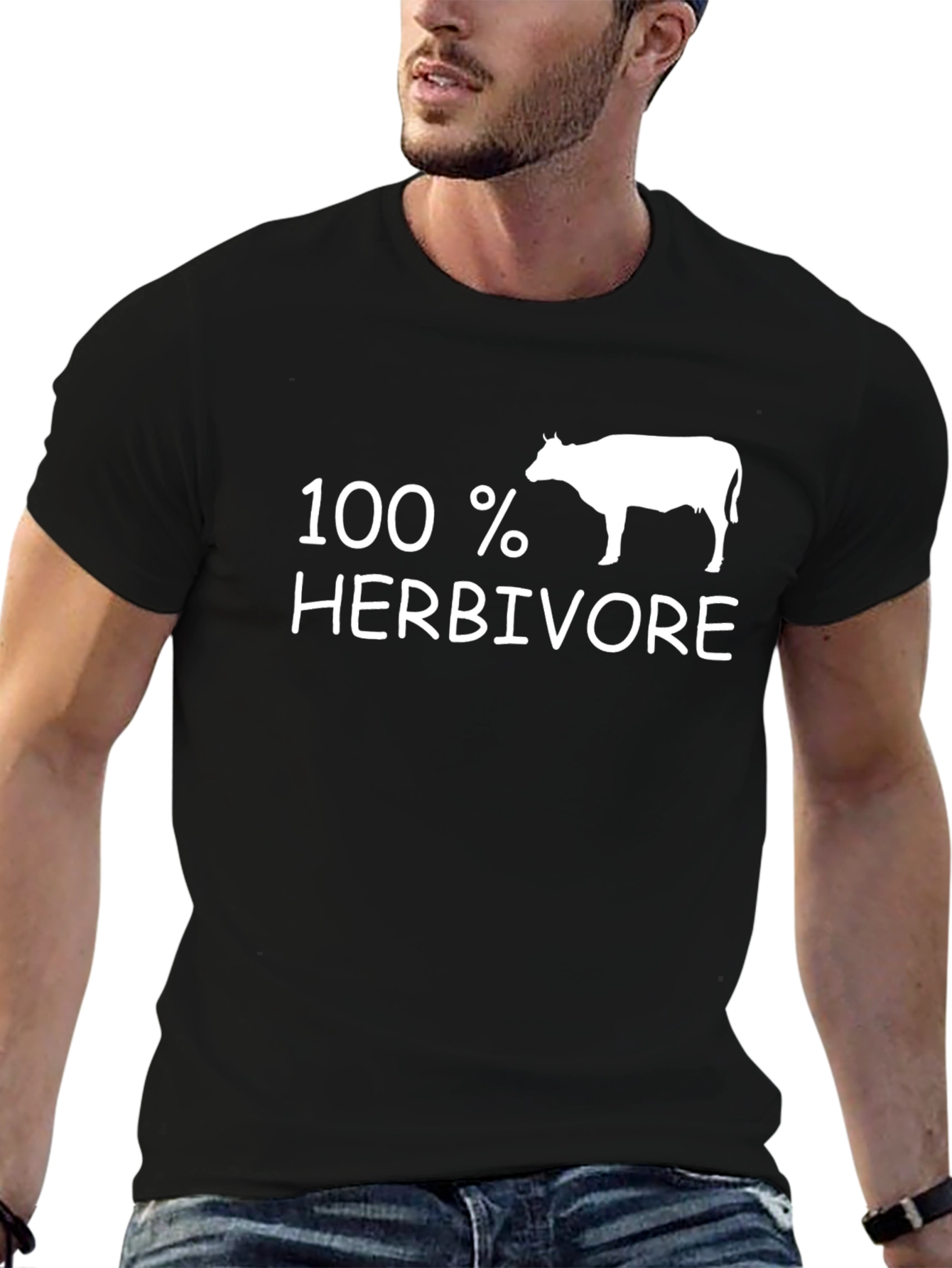 100% Herbivore Black T-Shirt