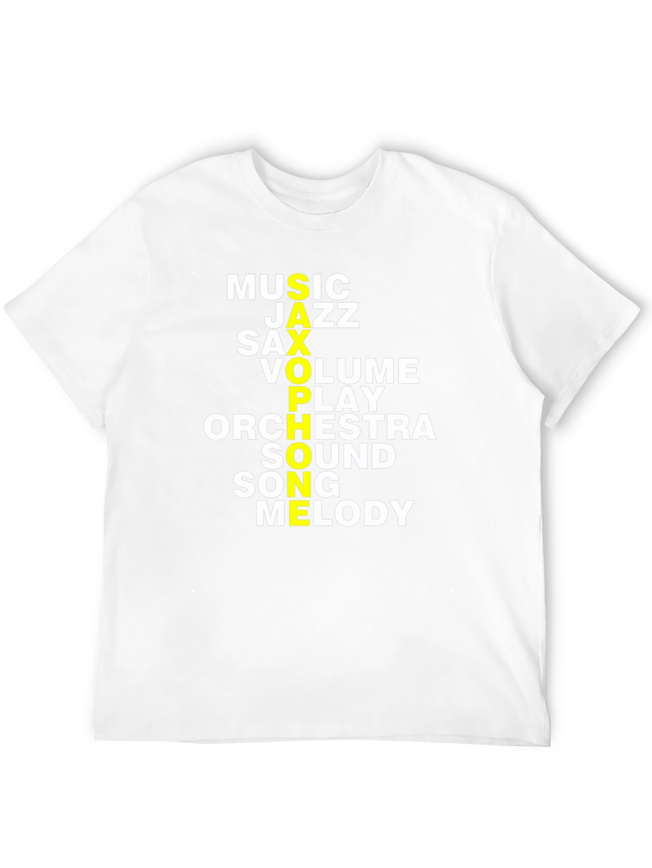 Music Lover Graphic T-Shirt - Saxophone Jazz Orchestra
