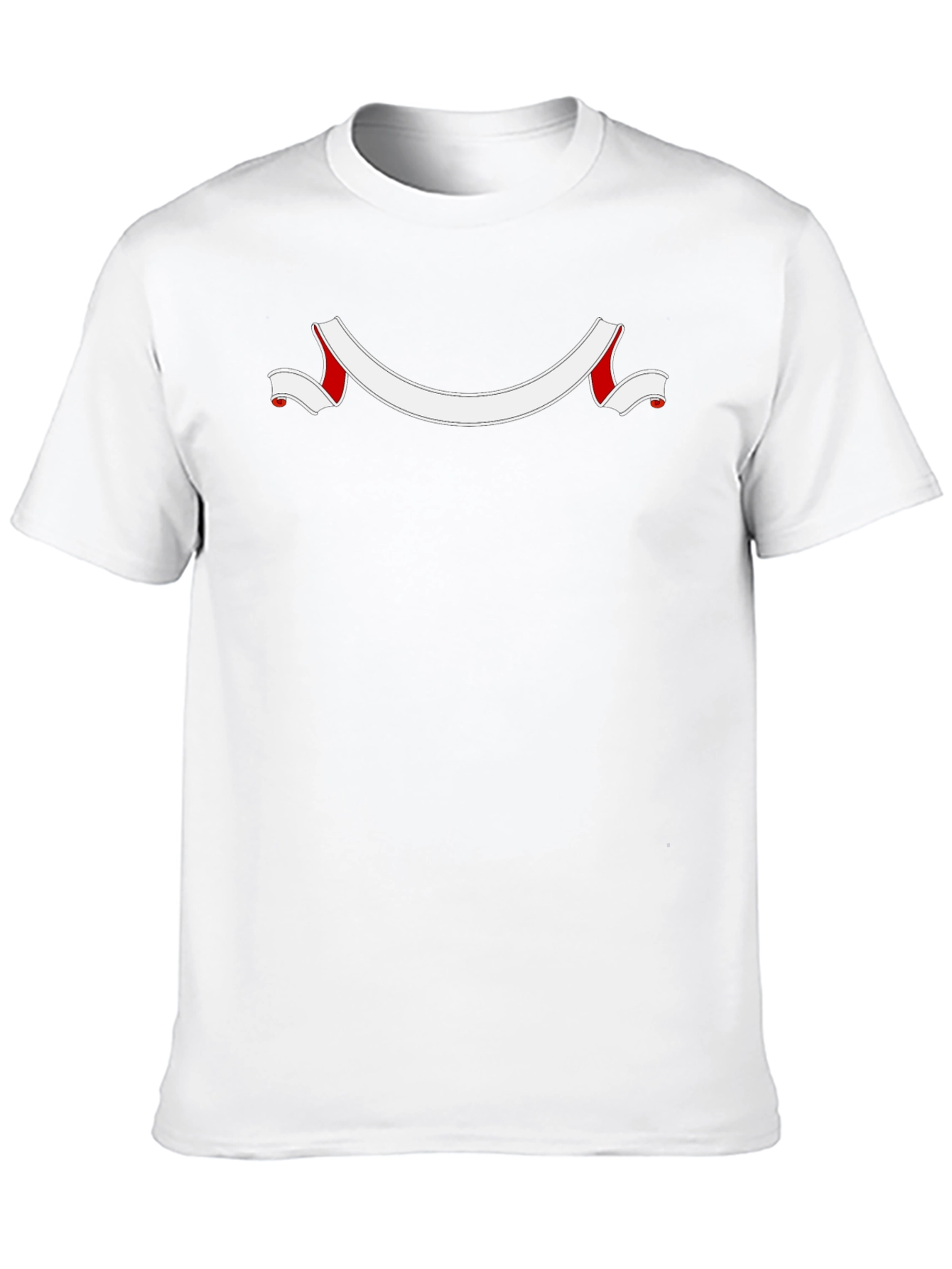 Black Graphic Tee with Ribbon