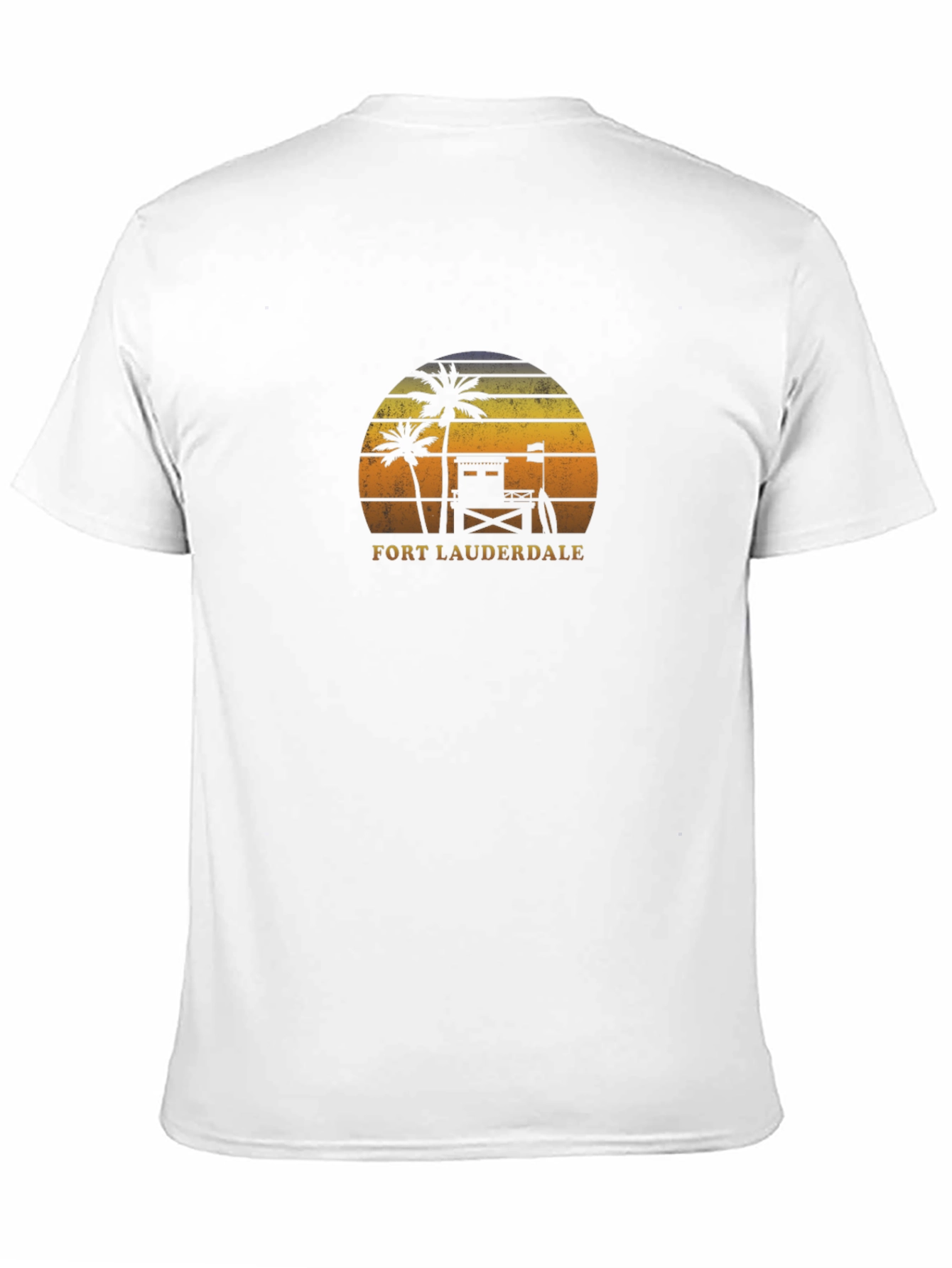 Fort Lauderdale Palm Tree Sunset Graphic T-Shirt