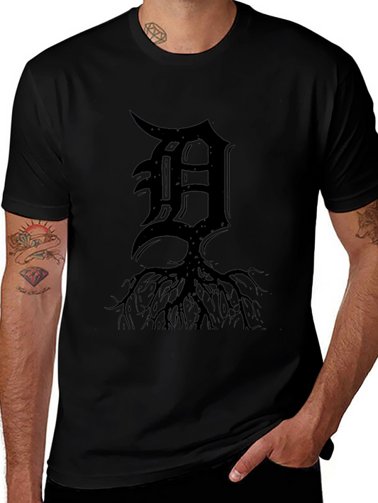 Rooted Detroit Black T-Shirt