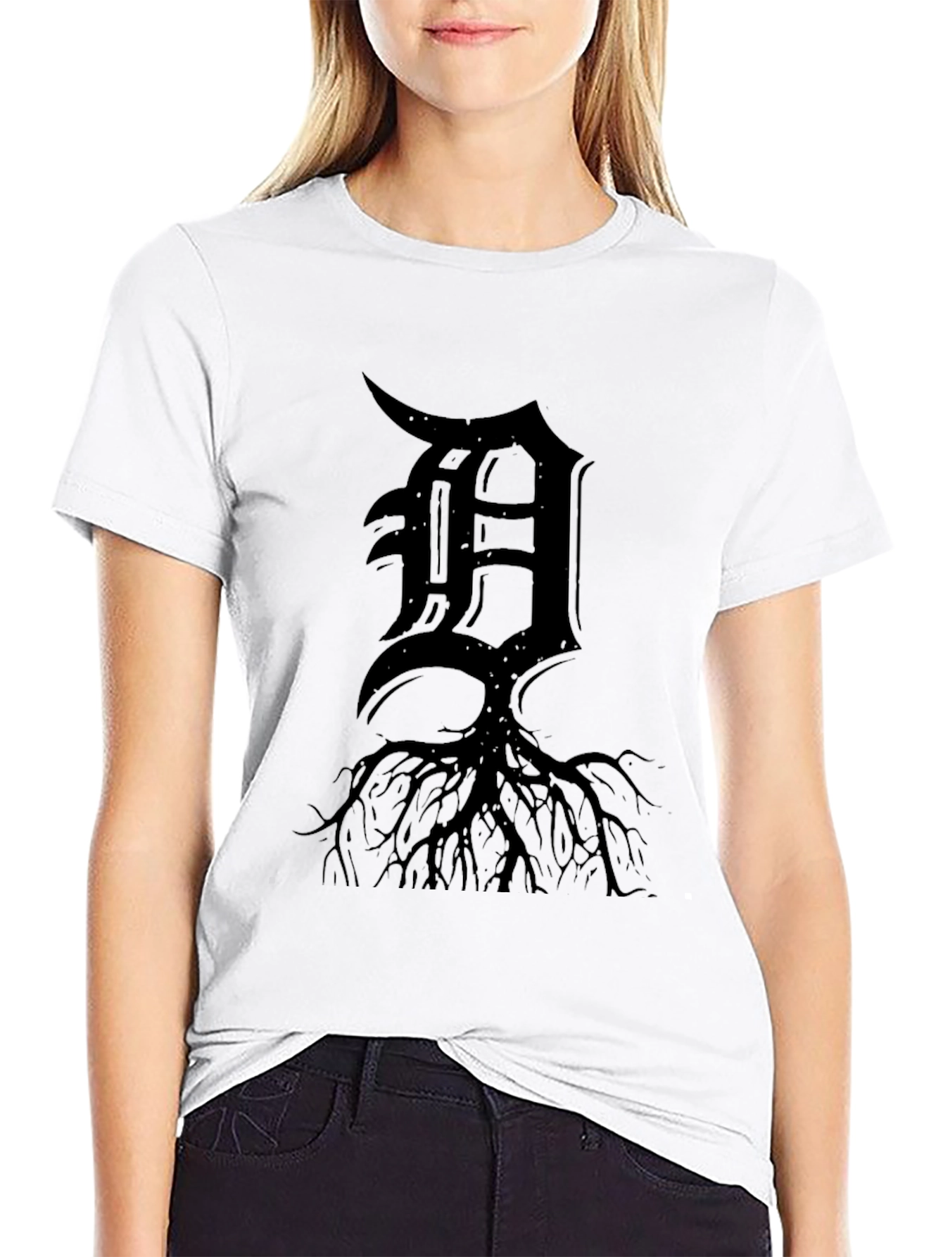 Rooted Detroit Black T-Shirt