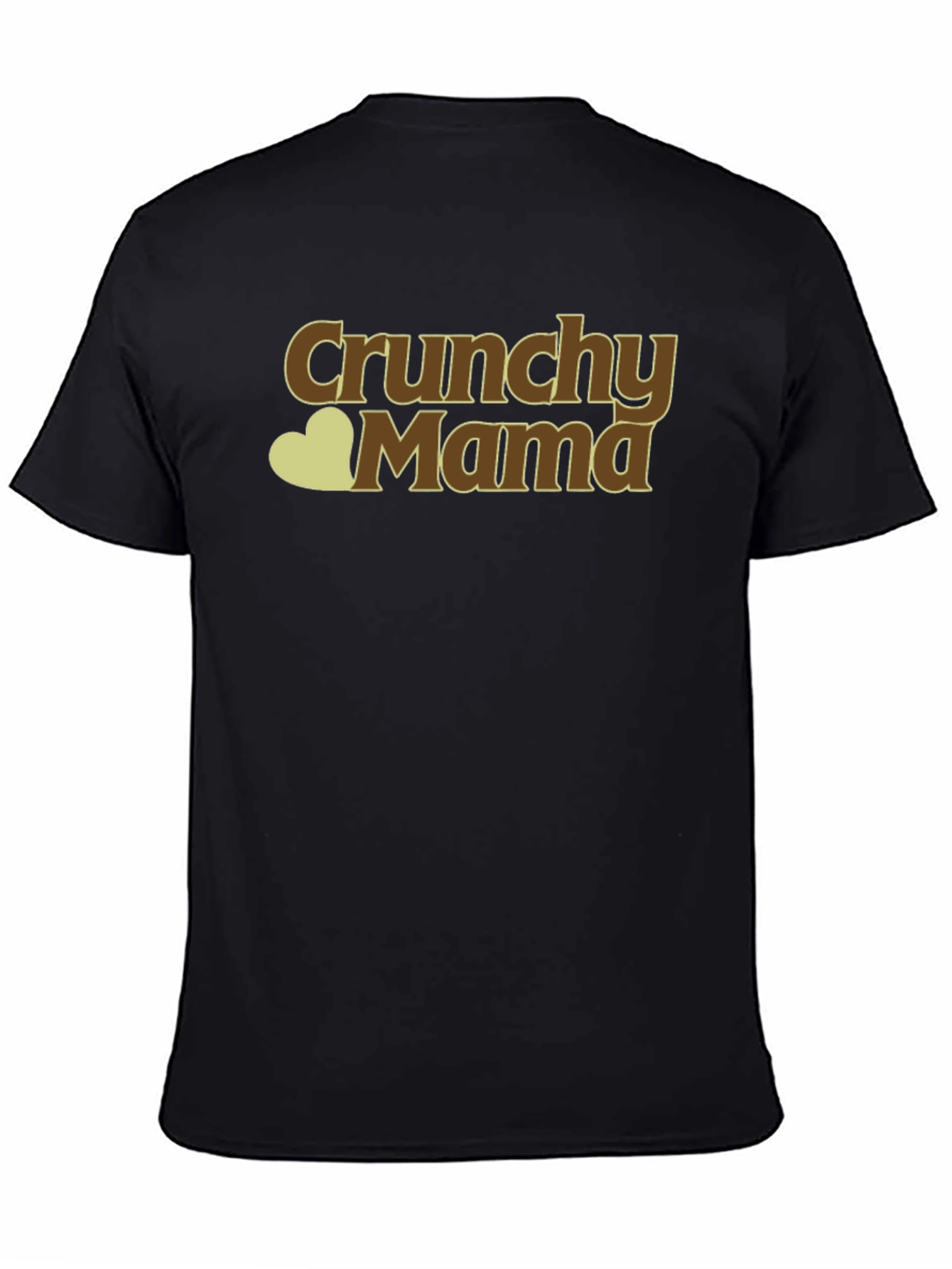Crunchy Mama Black T-Shirt - Organic Style