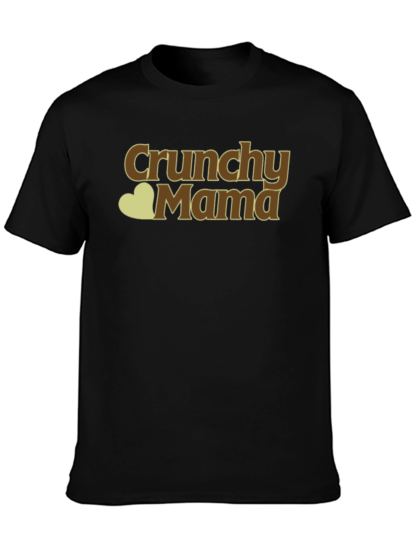Crunchy Mama Black T-Shirt - Organic Style