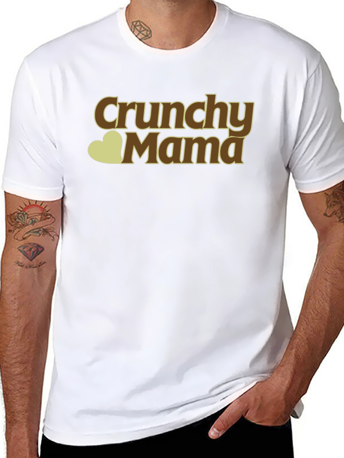 Crunchy Mama Black T-Shirt - Organic Style