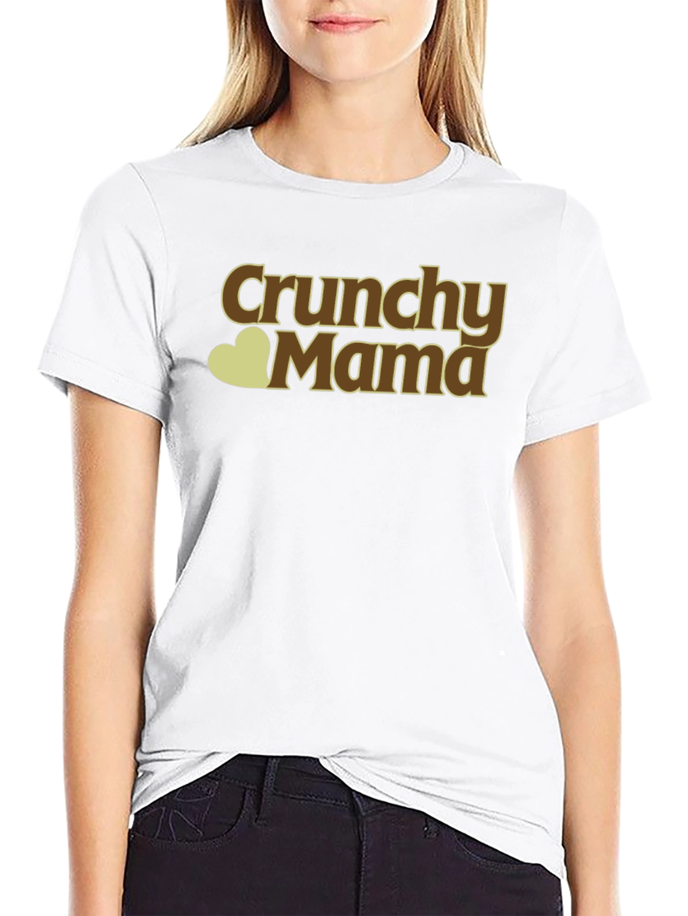 Crunchy Mama Black T-Shirt - Organic Style