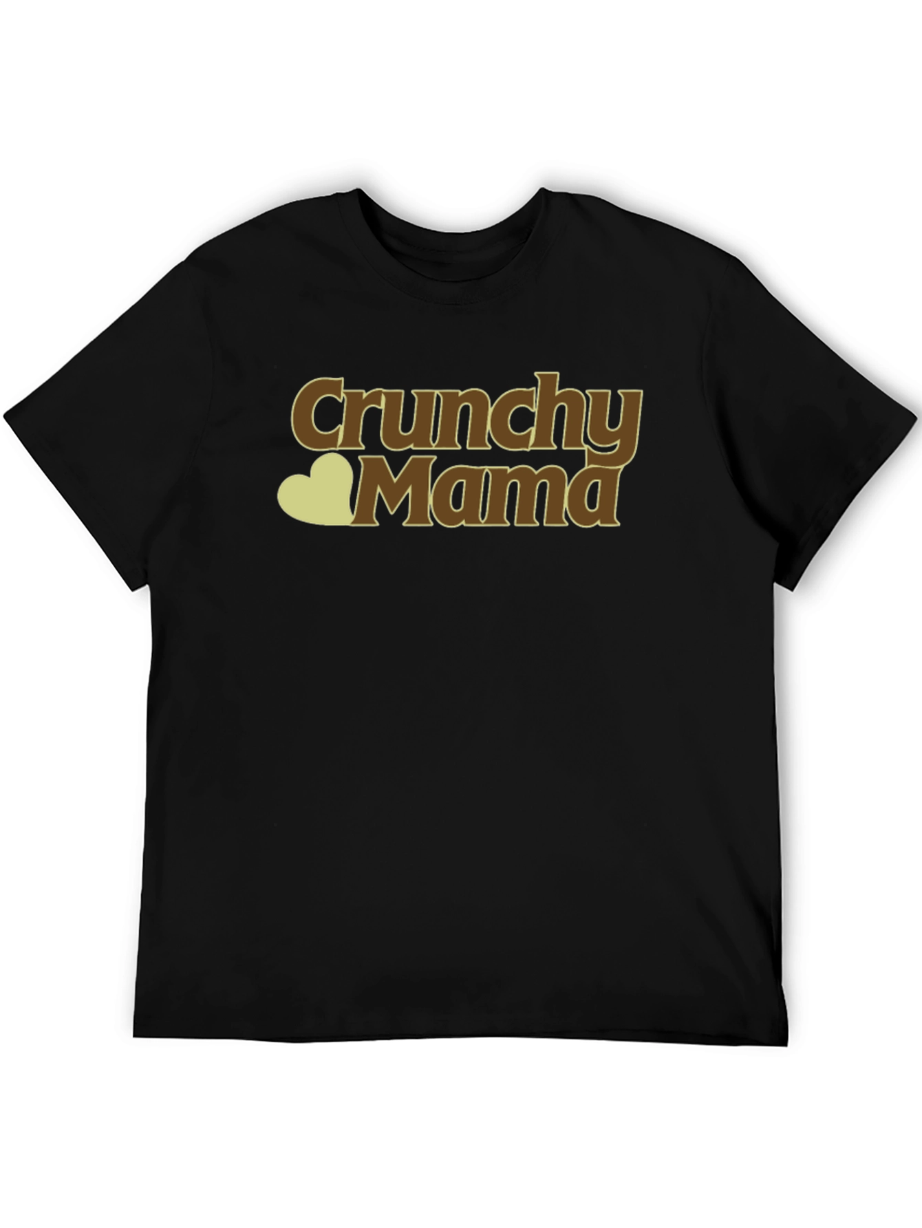 Crunchy Mama Black T-Shirt - Organic Style