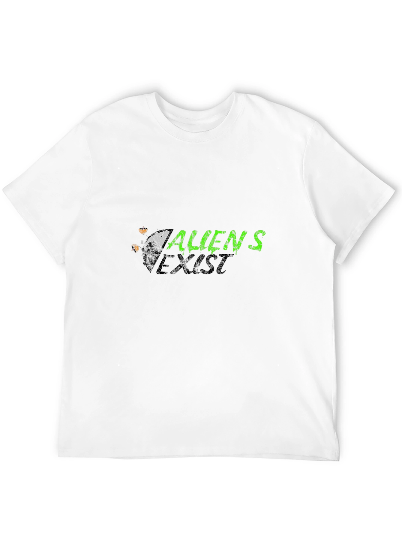 Aliens Exist Graphic T-Shirt - Black Tee