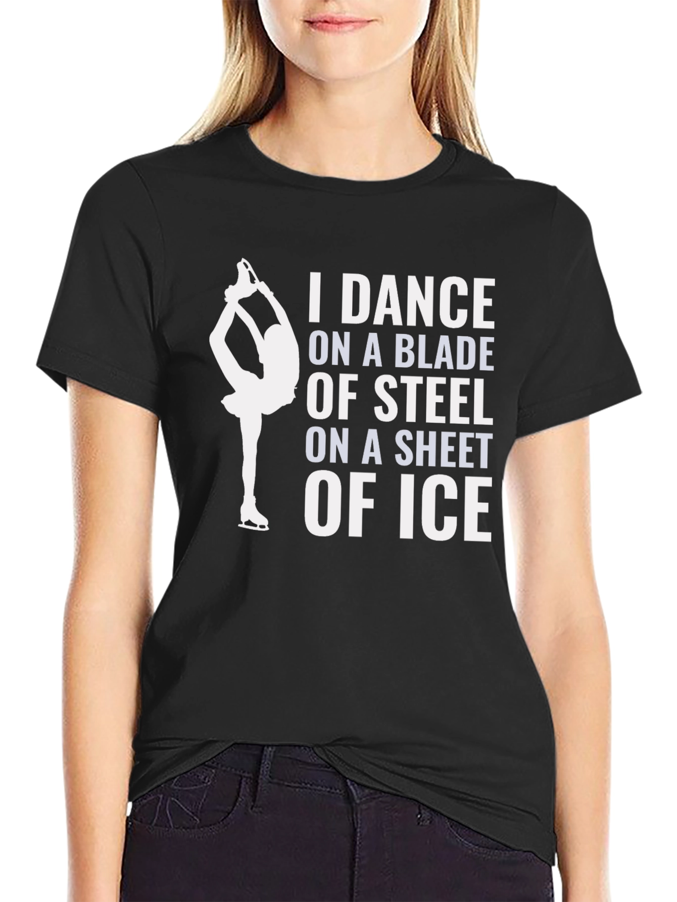 Ice Skating Dancer T-Shirt: Blade of Steel Design