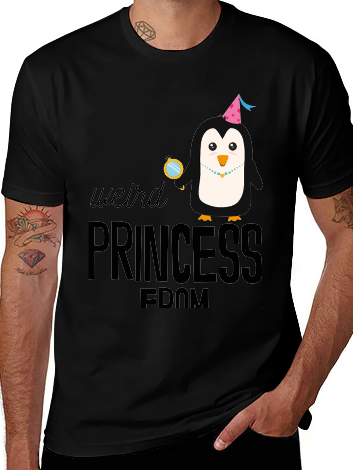 Weird Princess FDOM Penguin Graphic Tee