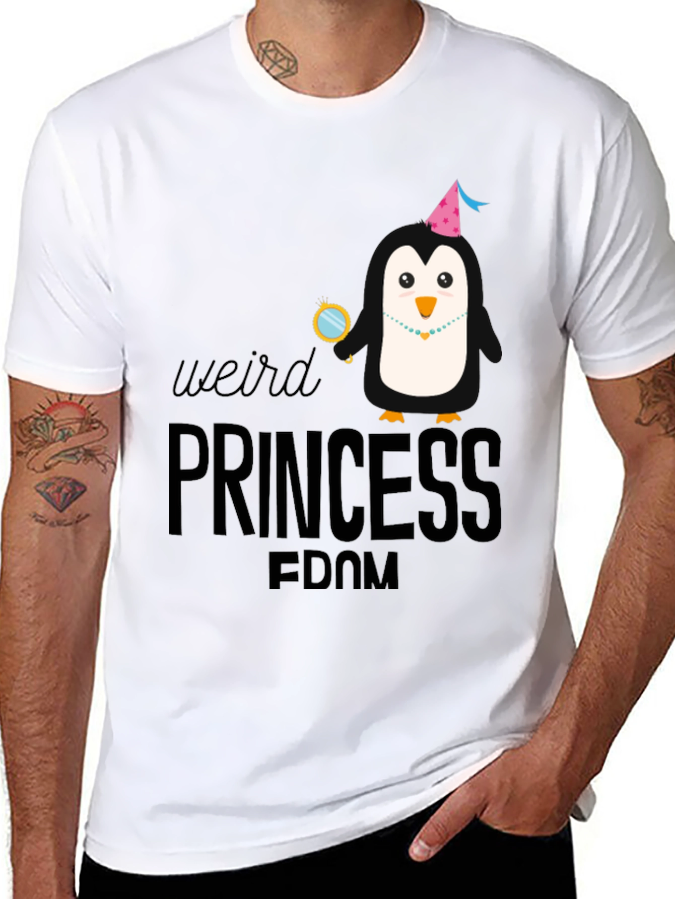 Weird Princess FDOM Penguin Graphic Tee