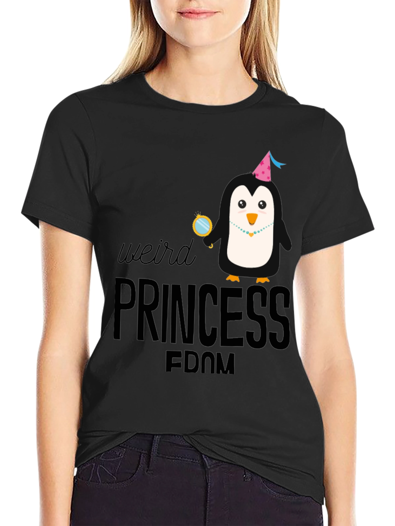 Weird Princess FDOM Penguin Graphic Tee