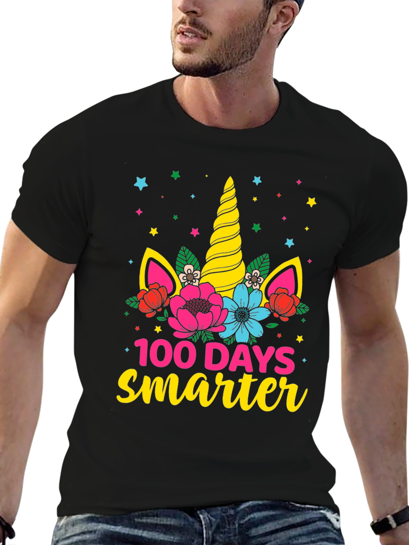 100 Days Smarter Unicorn Tee