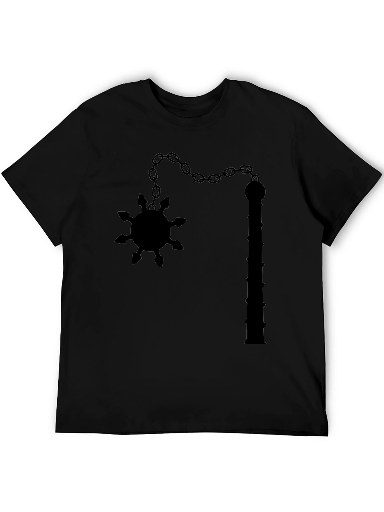 Black Flail Graphic Tee - Unique Edgy Design