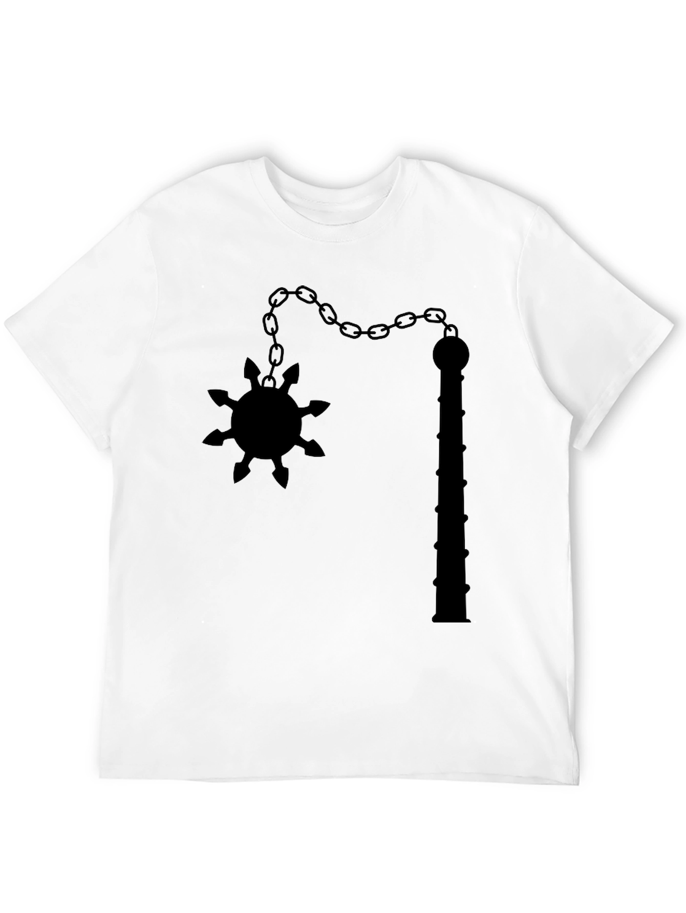 Black Flail Graphic Tee - Unique Edgy Design