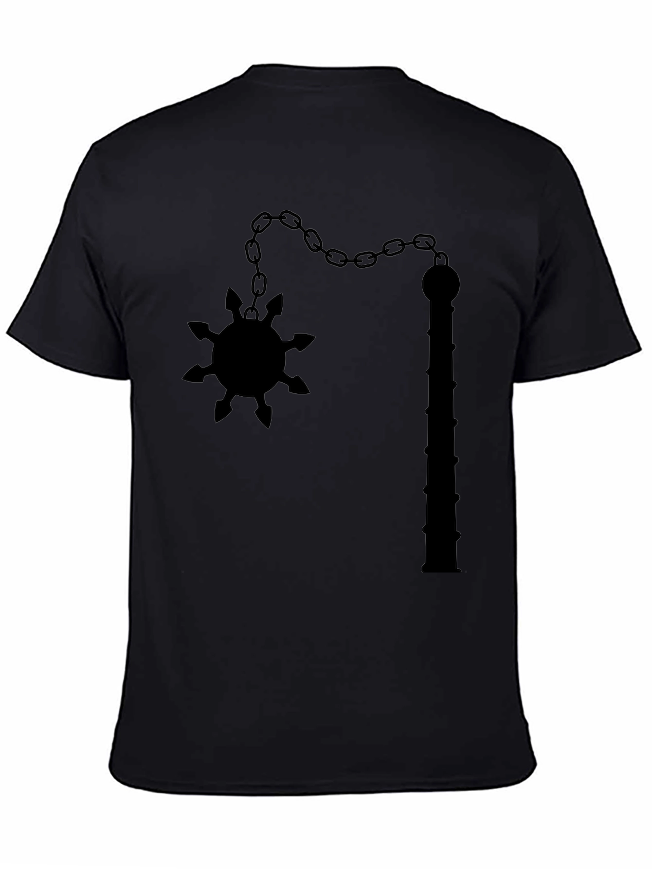 Black Flail Graphic Tee - Unique Edgy Design