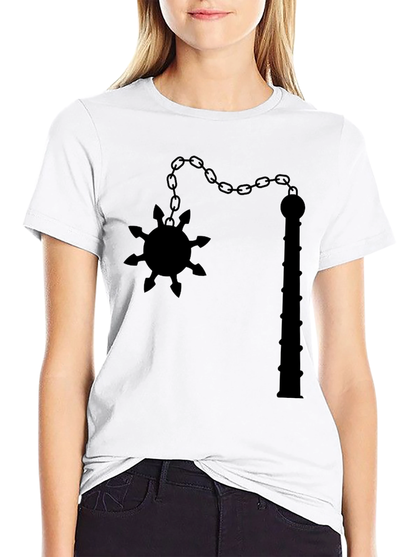 Black Flail Graphic Tee - Unique Edgy Design
