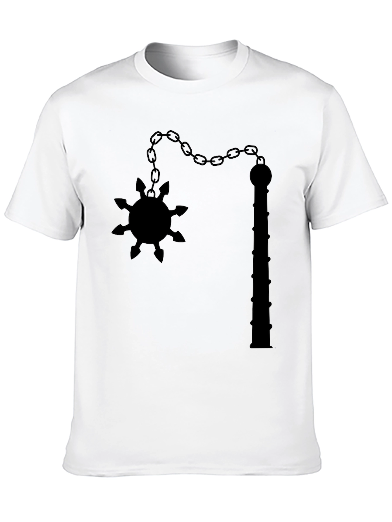 Black Flail Graphic Tee - Unique Edgy Design