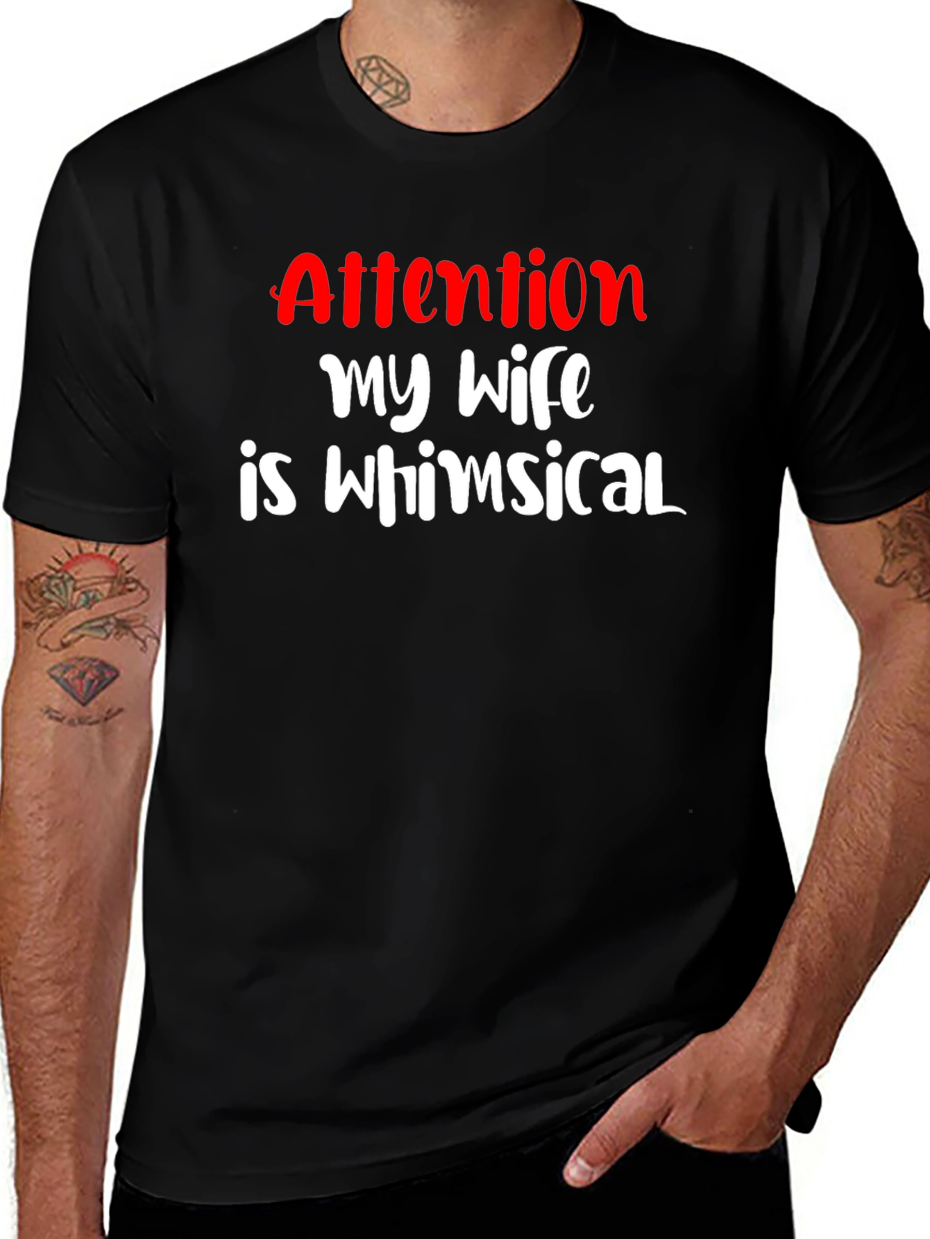 Funny My Wife is Whimsical Graphic T-Shirt