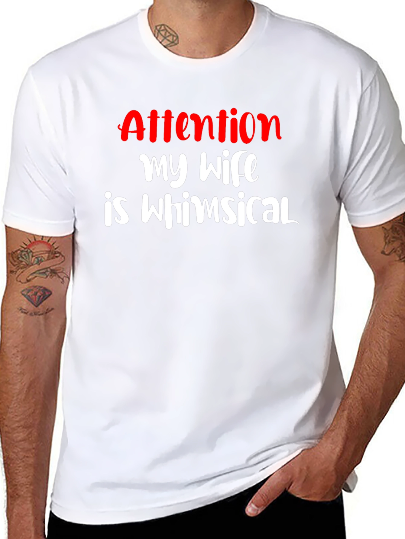 Funny My Wife is Whimsical Graphic T-Shirt