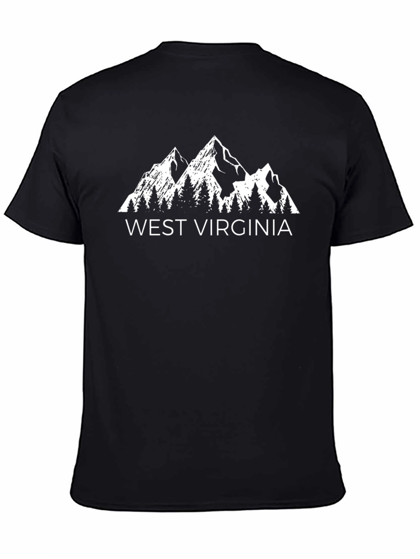 West Virginia Mountain Graphic Tee - Black