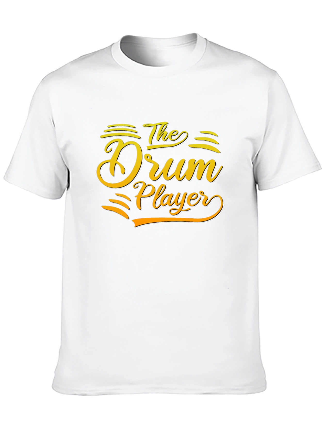 The Drum Player Graphic Tee - Black Cotton T-Shirt