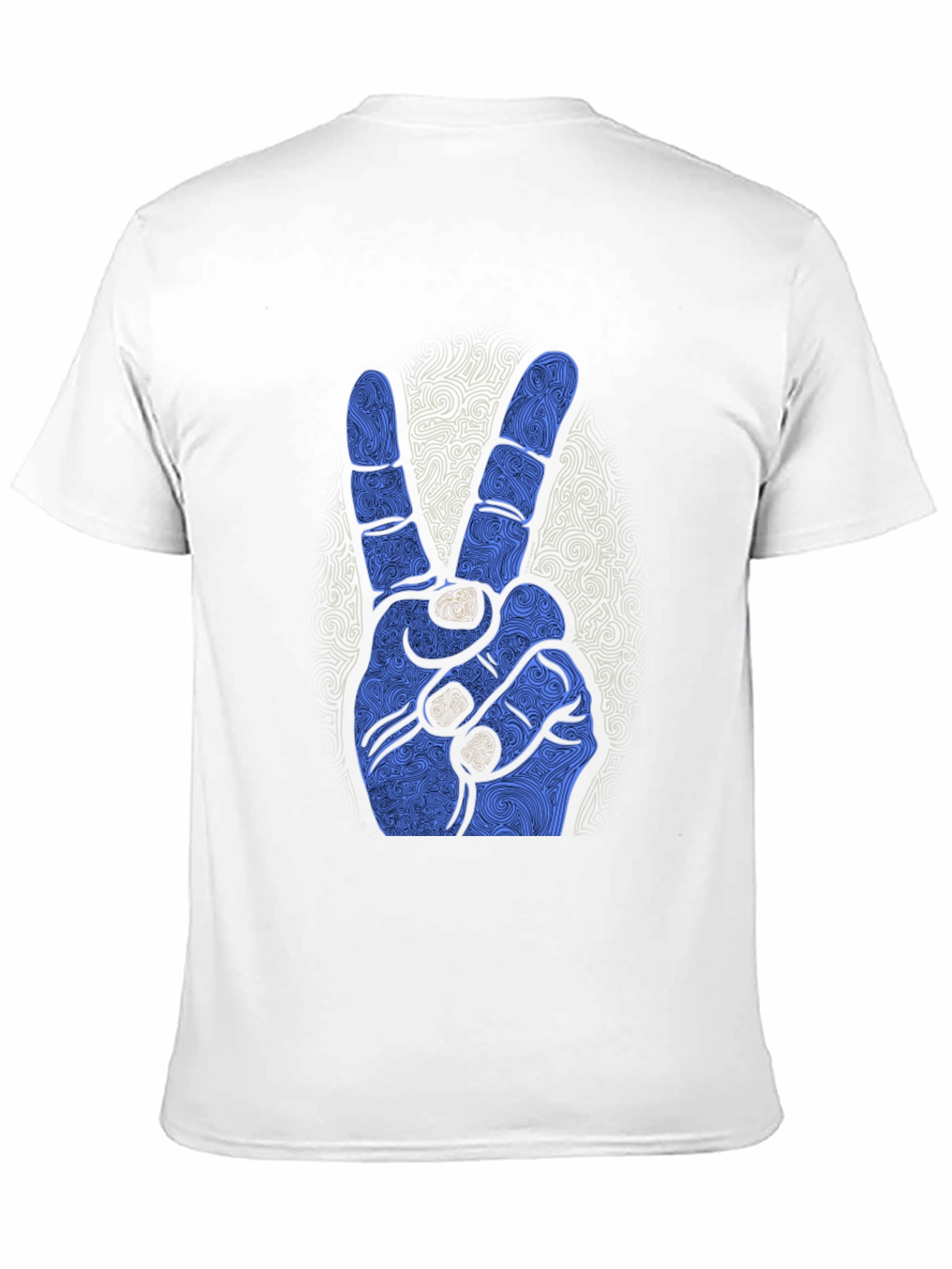 Peace Sign Graphic Black Tee