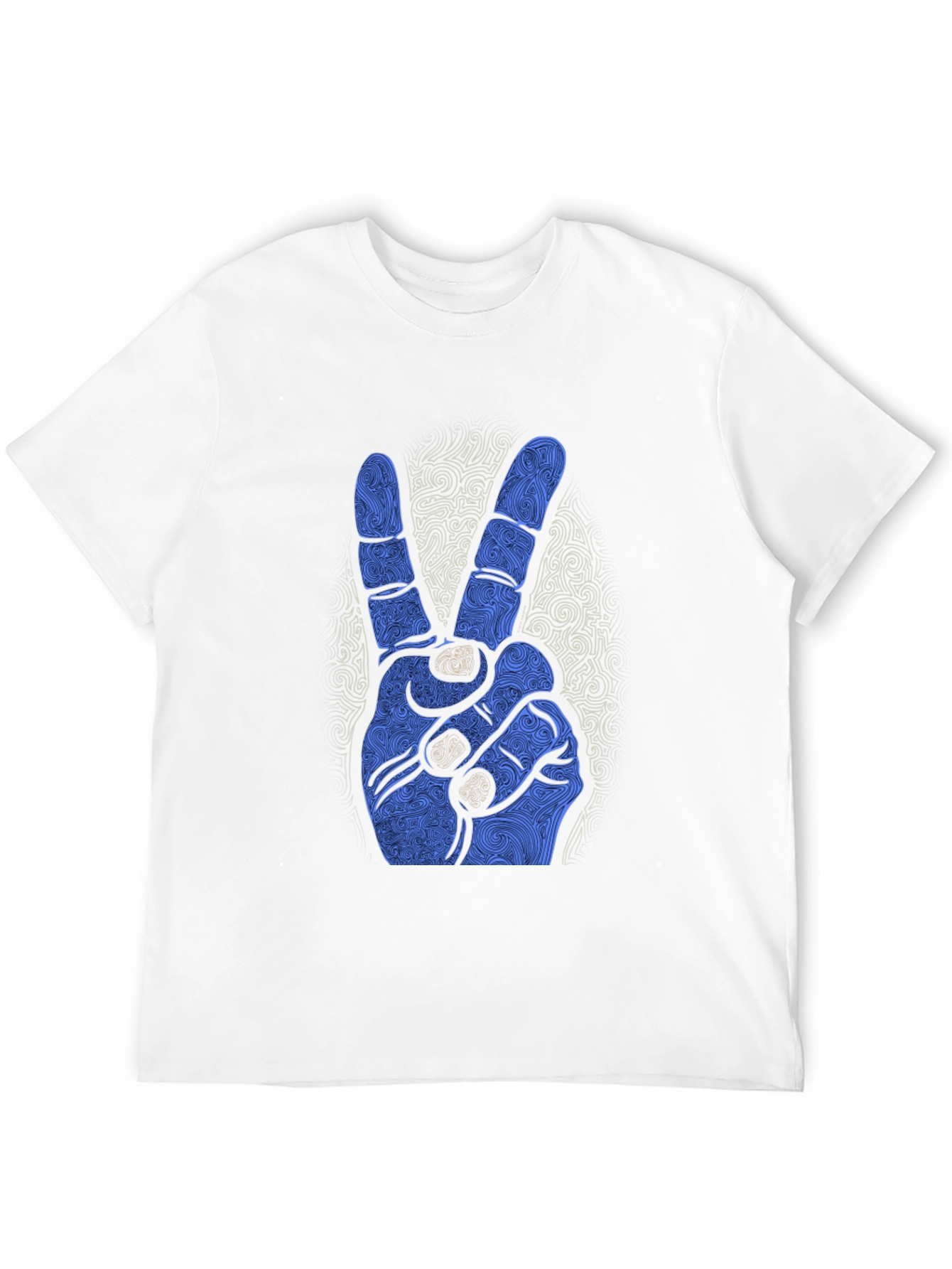 Peace Sign Graphic Black Tee